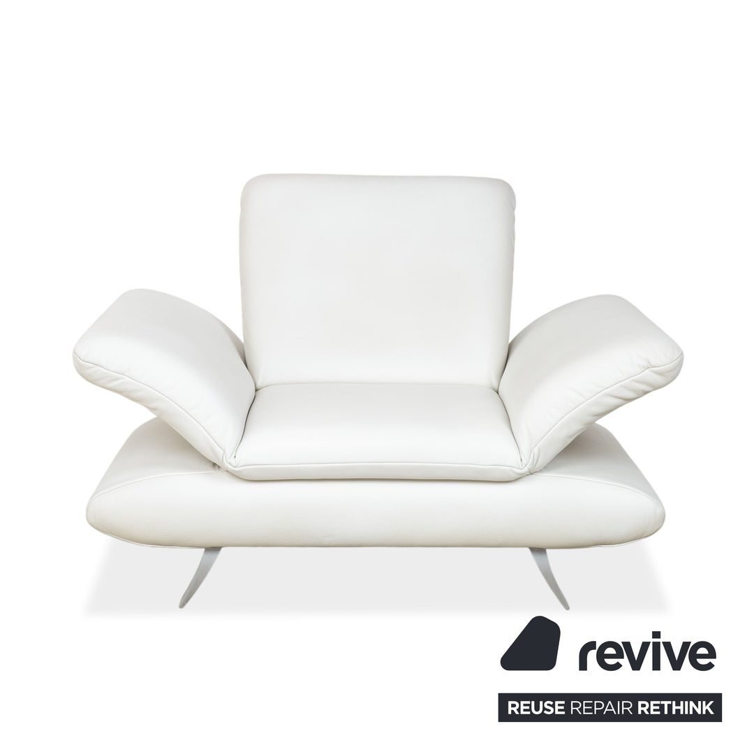 Koinor Rossini Leather Armchair Cream White Manual Function