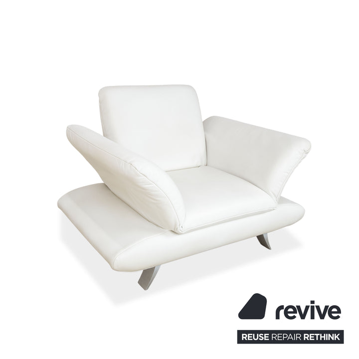 Koinor Rossini Leder Sessel Creme Weiß manuelle Funktion
