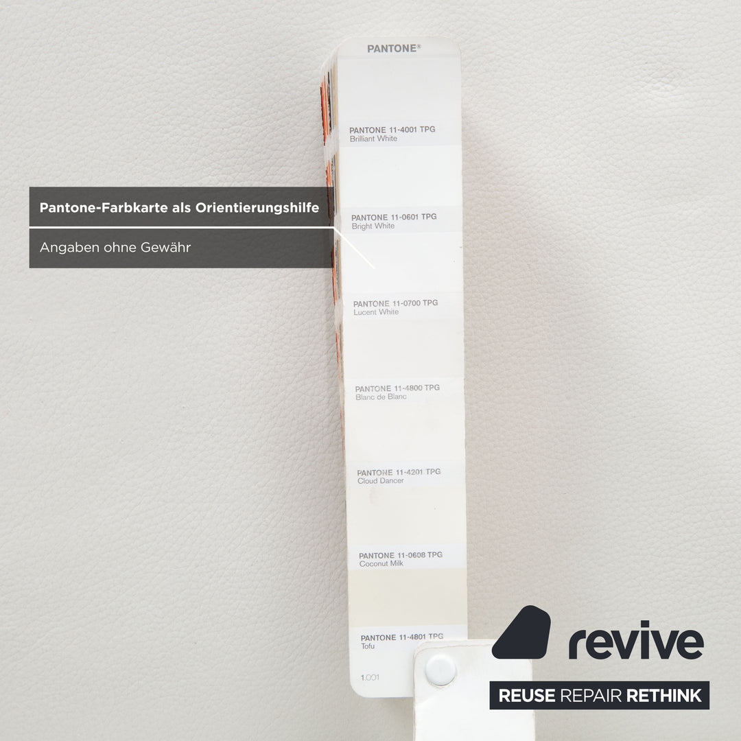 Koinor Rossini Leder Sessel Creme Weiß manuelle Funktion