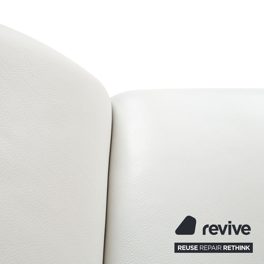 Koinor Rossini Leder Sessel Creme Weiß manuelle Funktion