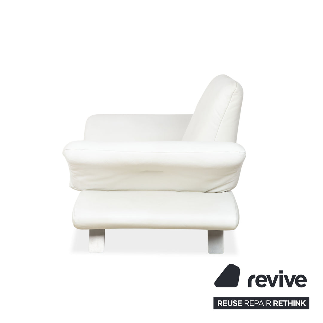 Koinor Rossini Leder Sessel Creme Weiß manuelle Funktion