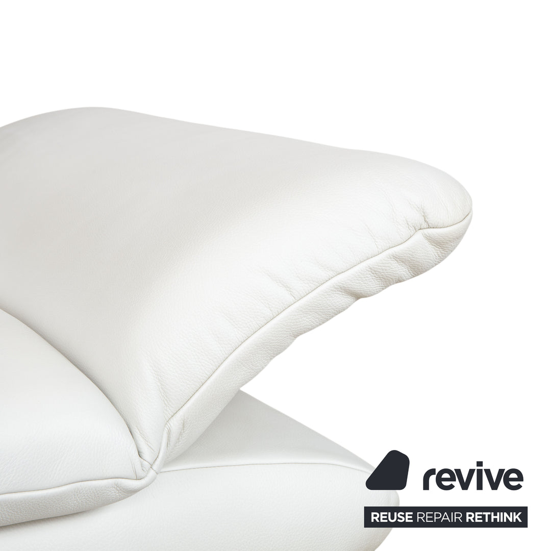 Koinor Rossini Leder Sessel Creme Weiß manuelle Funktion