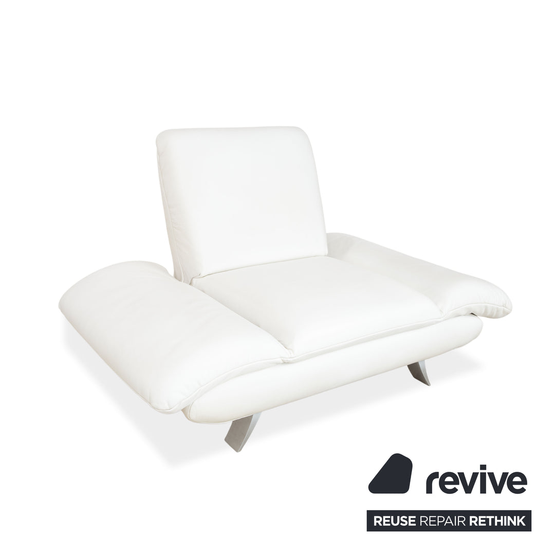 Koinor Rossini Leder Sessel Creme Weiß manuelle Funktion