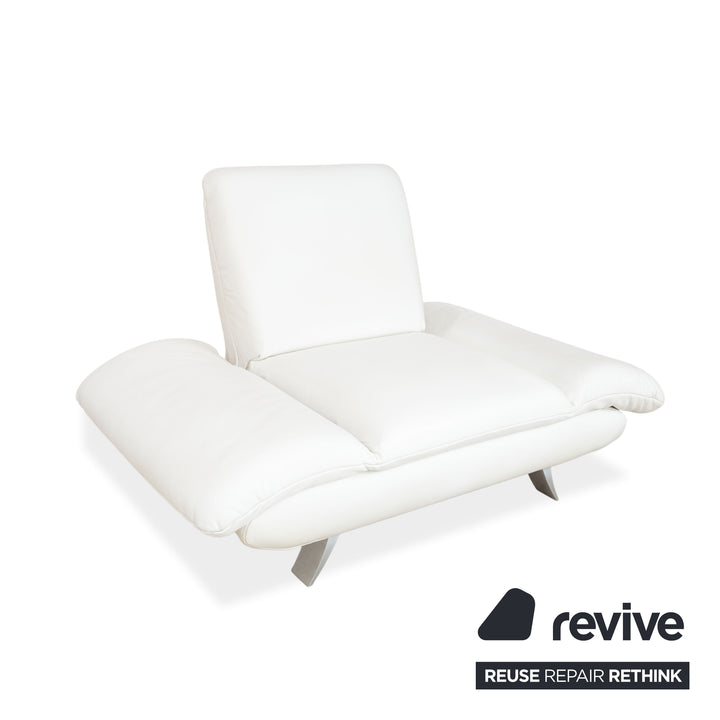 Koinor Rossini Leather Armchair Cream White Manual Function