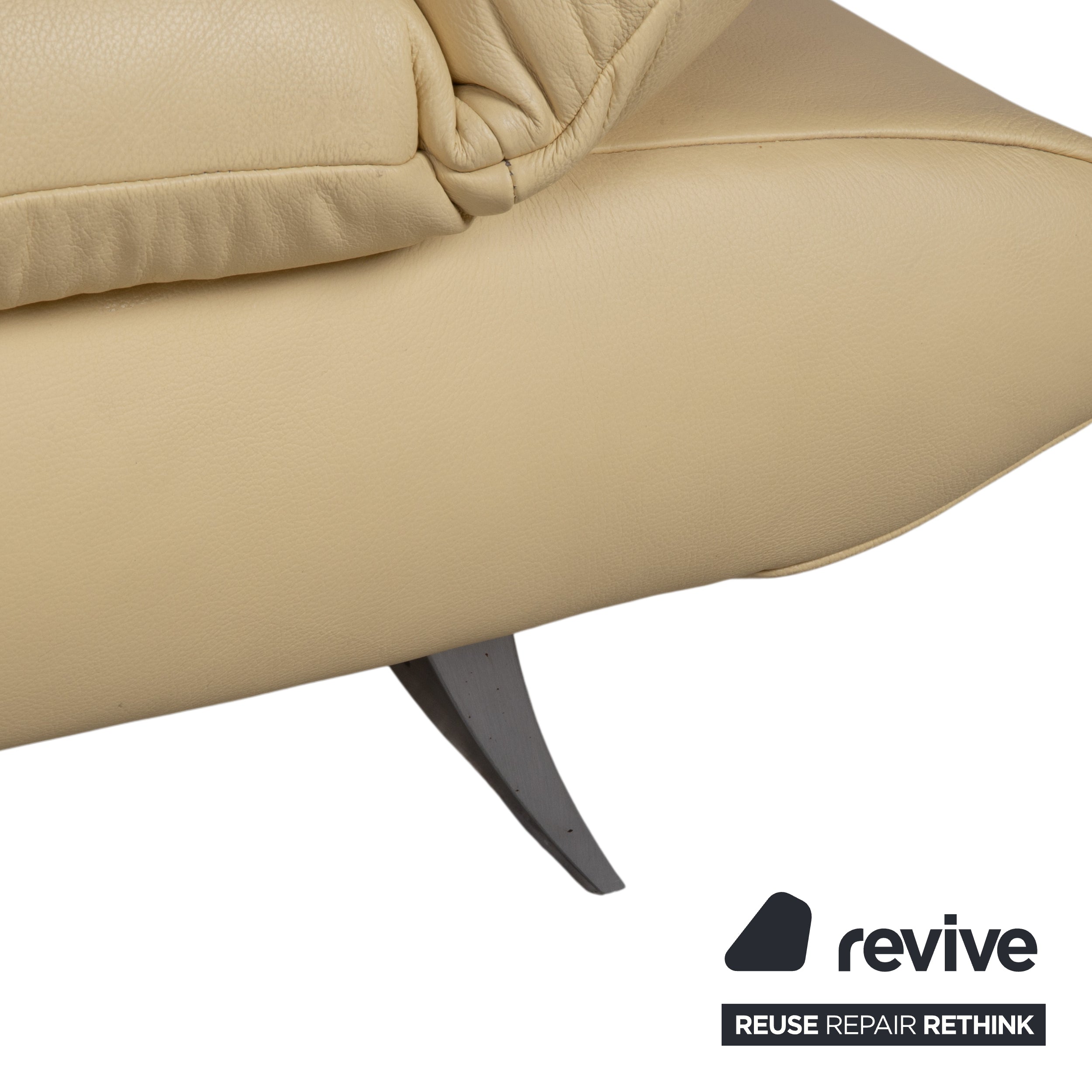 Koinor Rossini leather armchair yellow manual function