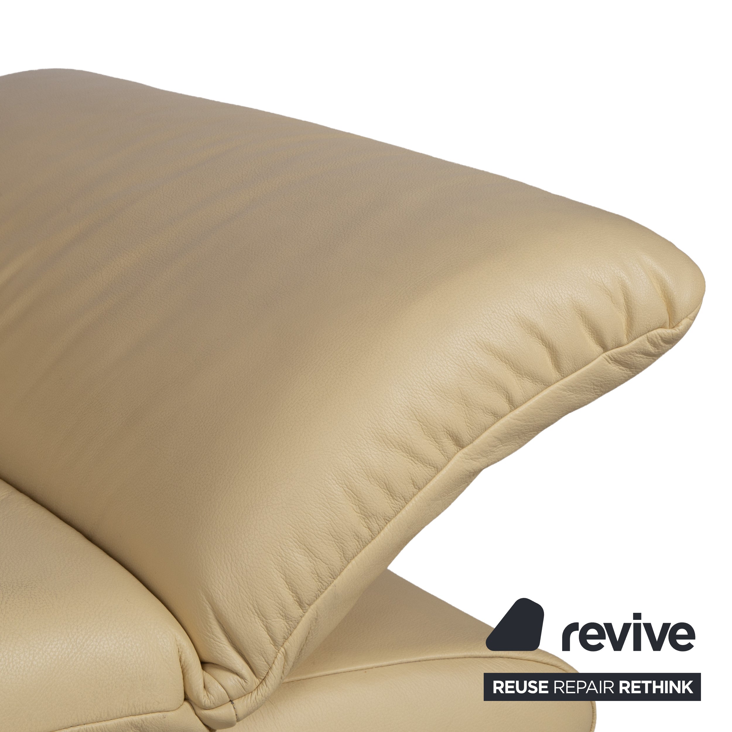 Koinor Rossini leather armchair yellow manual function
