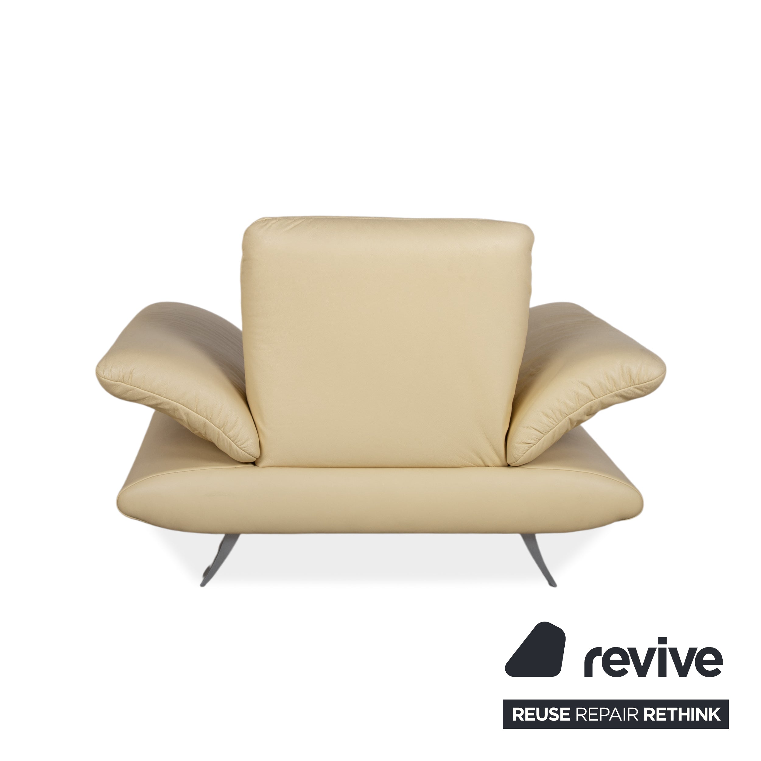Koinor Rossini leather armchair yellow manual function
