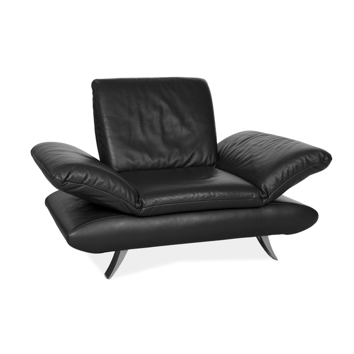 Fauteuil en cuir Koinor Rossini gris anthracite fonction manuelle