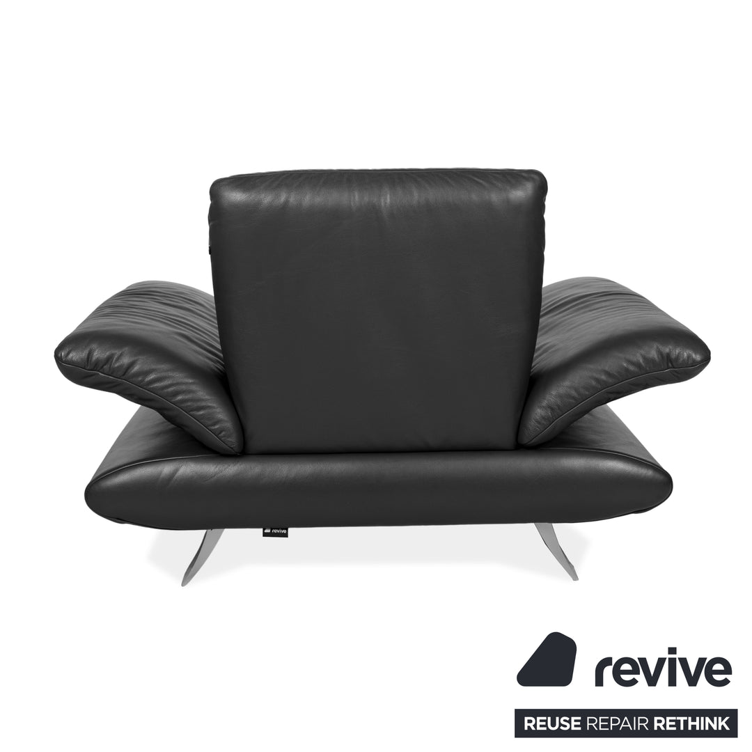 Fauteuil en cuir Koinor Rossini gris anthracite fonction manuelle