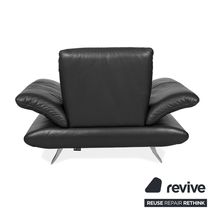 Fauteuil en cuir Koinor Rossini gris anthracite fonction manuelle