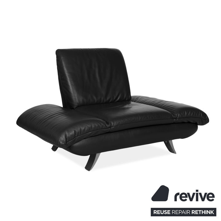Fauteuil en cuir Koinor Rossini gris anthracite fonction manuelle