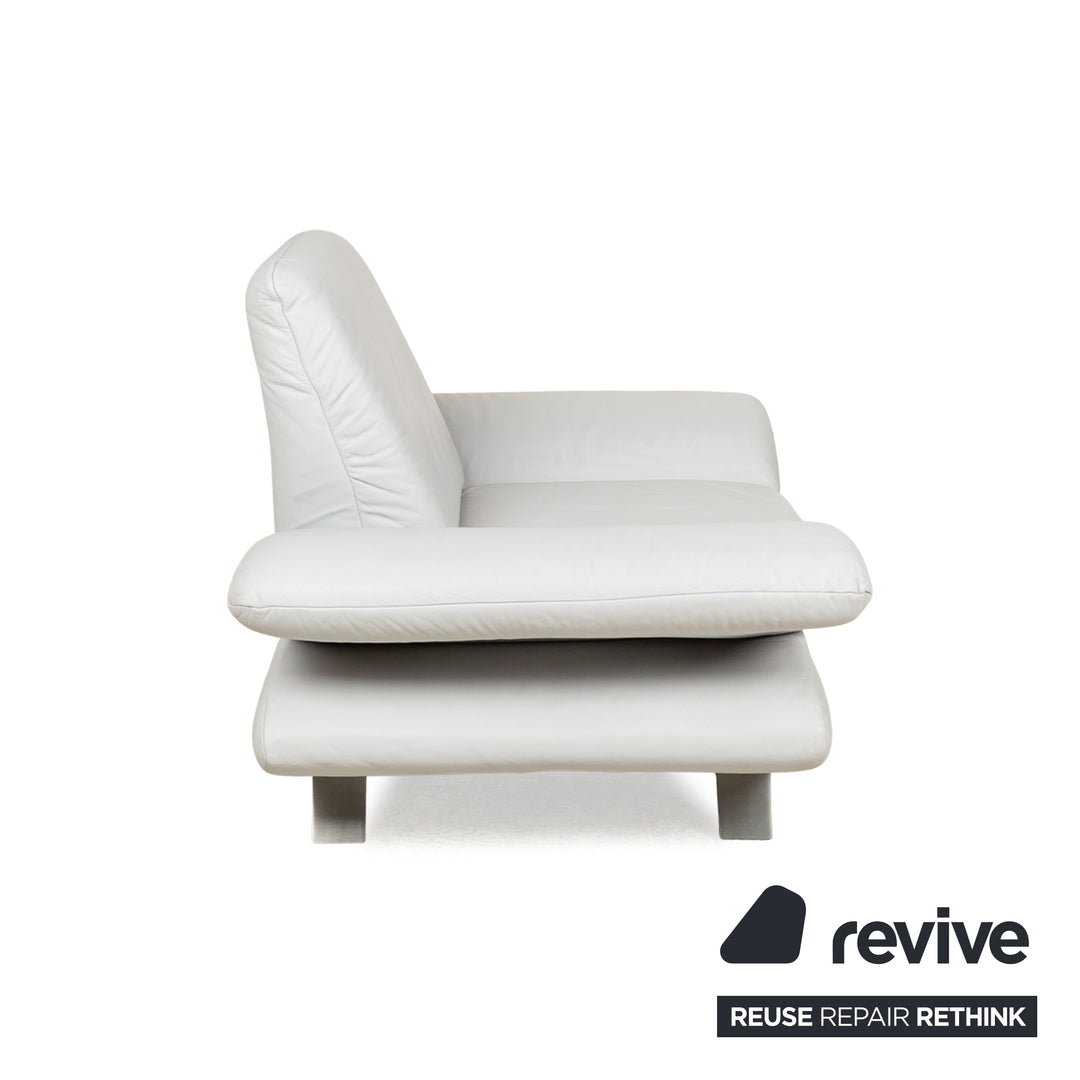 Koinor Rossini Leder Sessel Grau Graublau manuelle Funktion