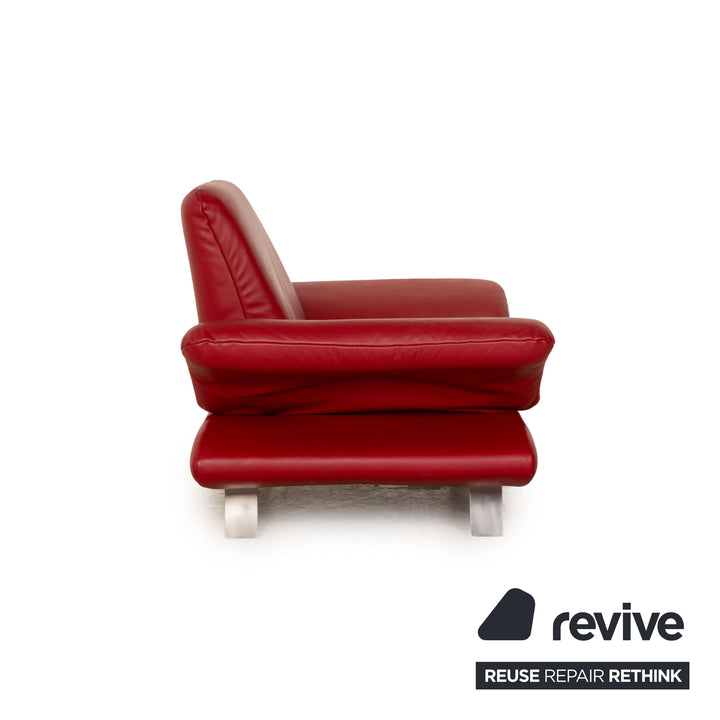 Koinor Rossini Leder Sessel Rot manuelle Funktion