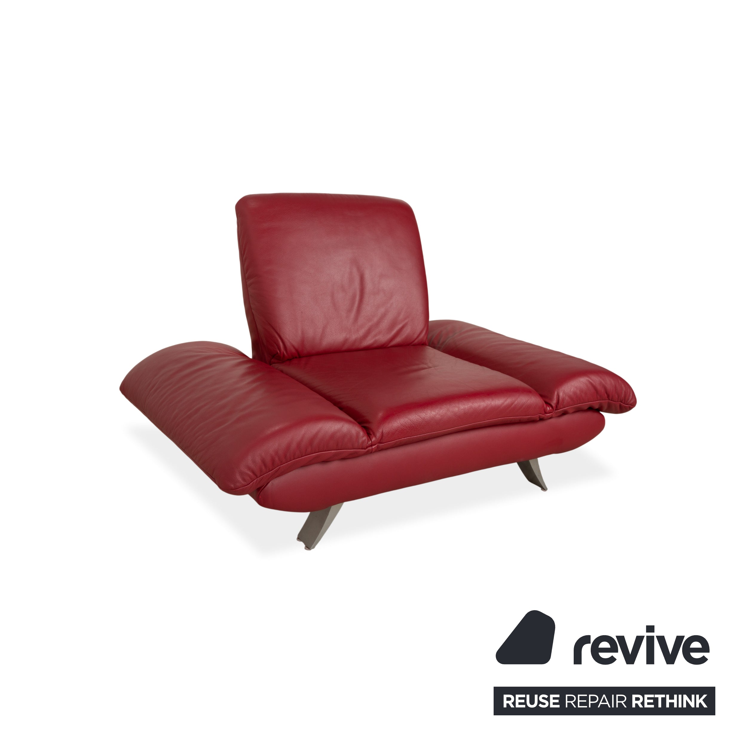 Koinor Rossini Leder Sessel Rot manuelle Funktion