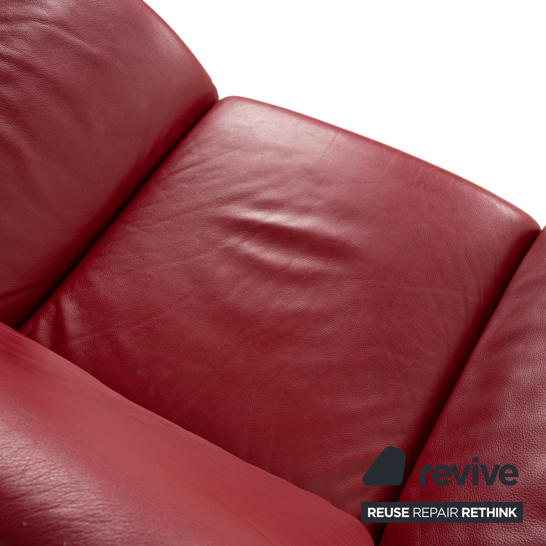 Koinor Rossini Leather Armchair Red manual function