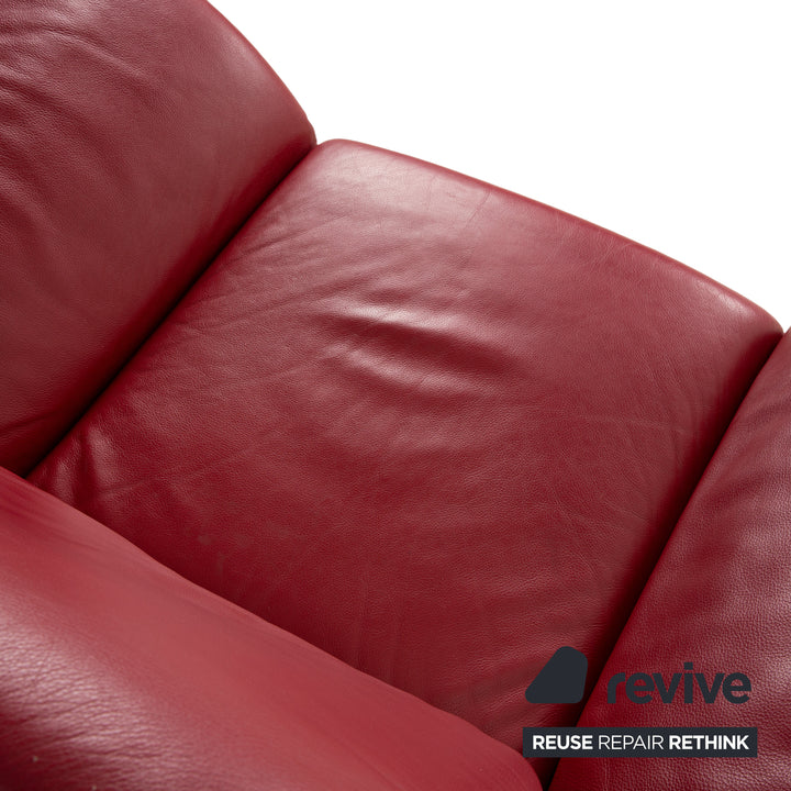 Koinor Rossini Leather Armchair Red manual function