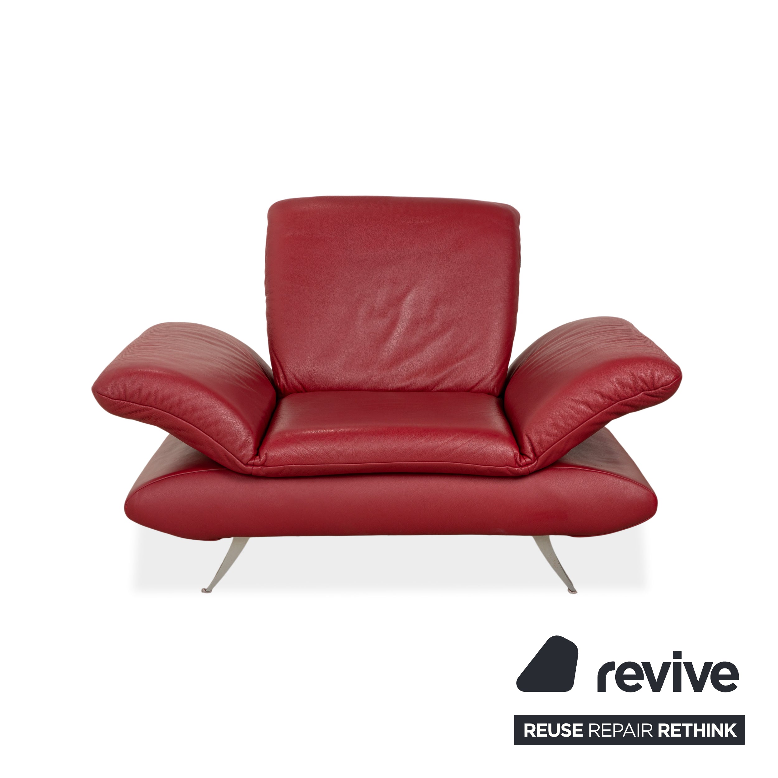 Koinor Rossini Leder Sessel Rot manuelle Funktion