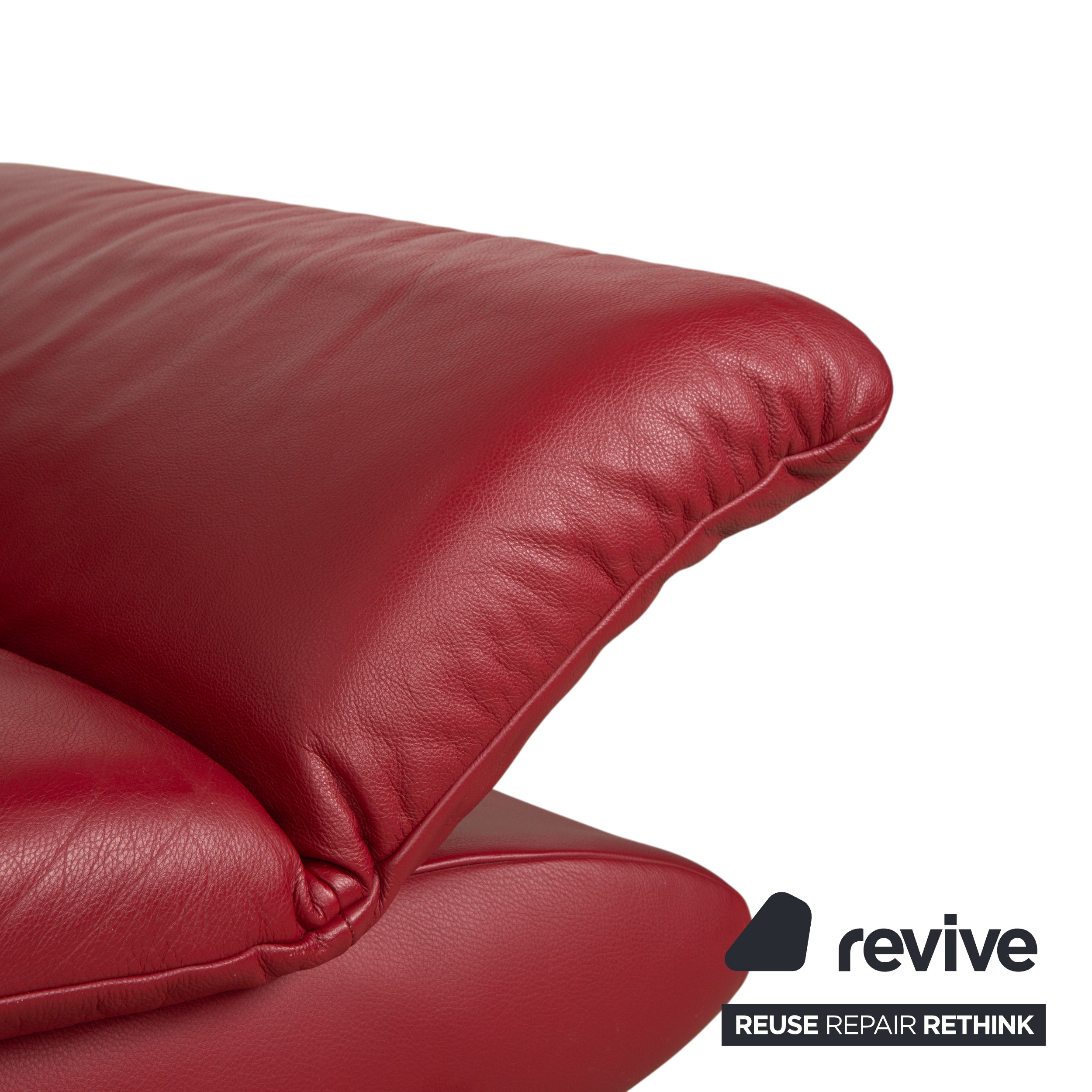 Koinor Rossini Leder Sessel Rot manuelle Funktion