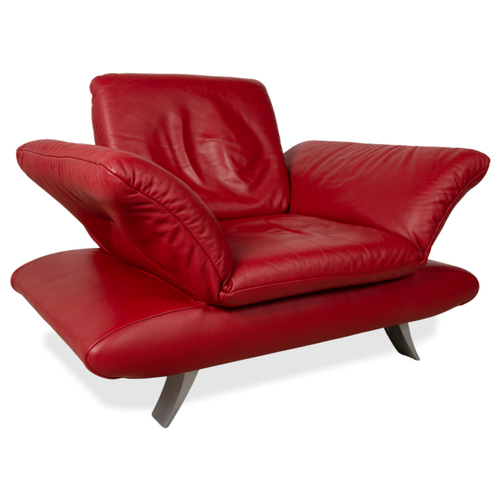 KOINOR Rossini Leather Armchair Red Manual Function