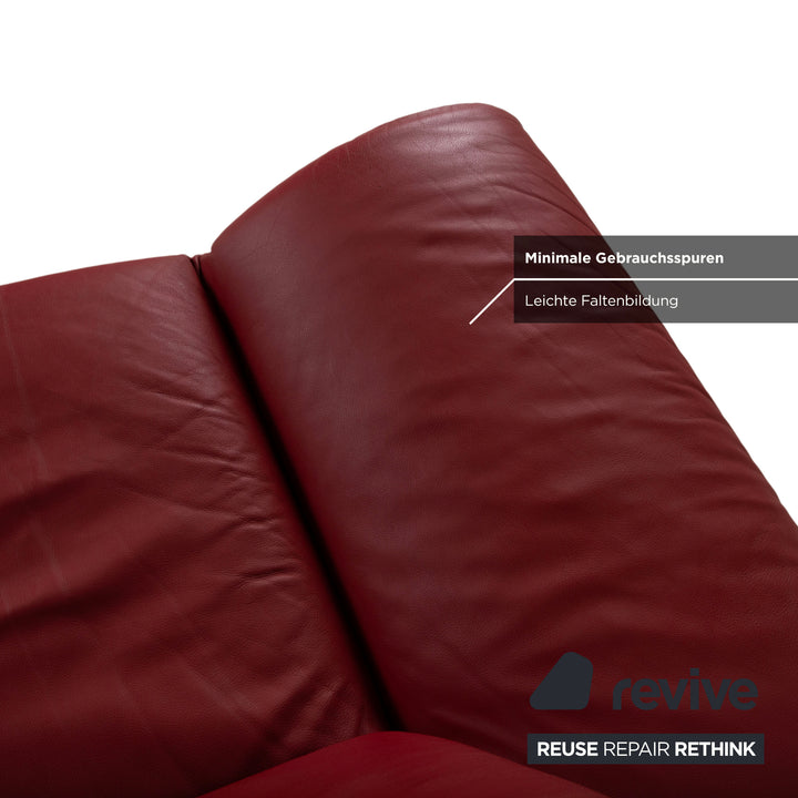 Koinor Rossini Leather Armchair Red manual function