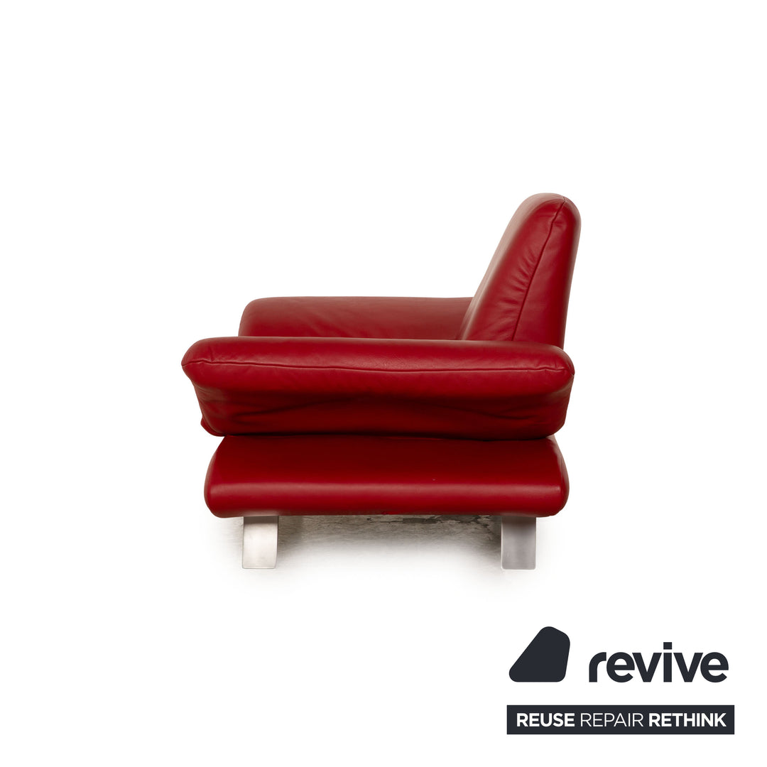 Koinor Rossini Leder Sessel Rot manuelle Funktion