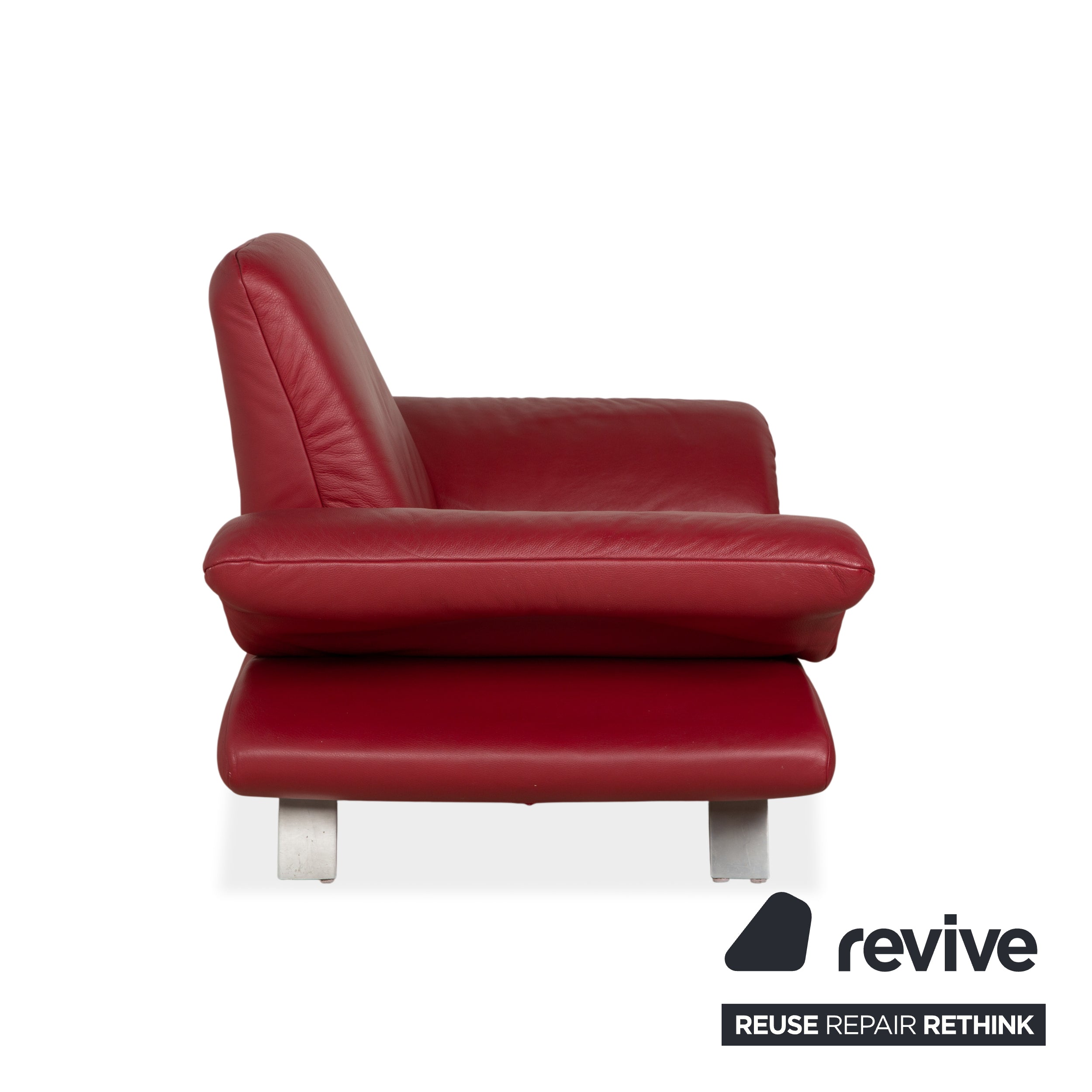 Koinor Rossini Leder Sessel Rot manuelle Funktion