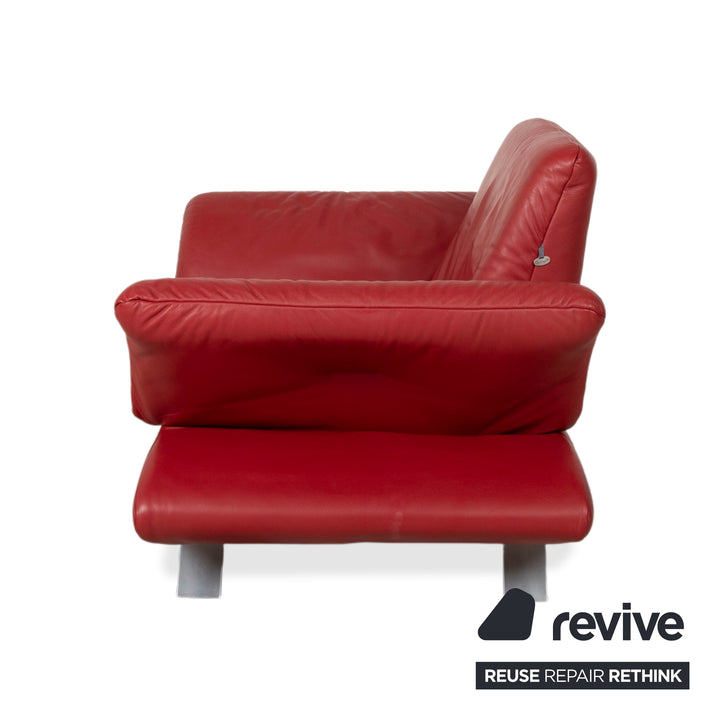 KOINOR Rossini Leather Armchair Red Manual Function