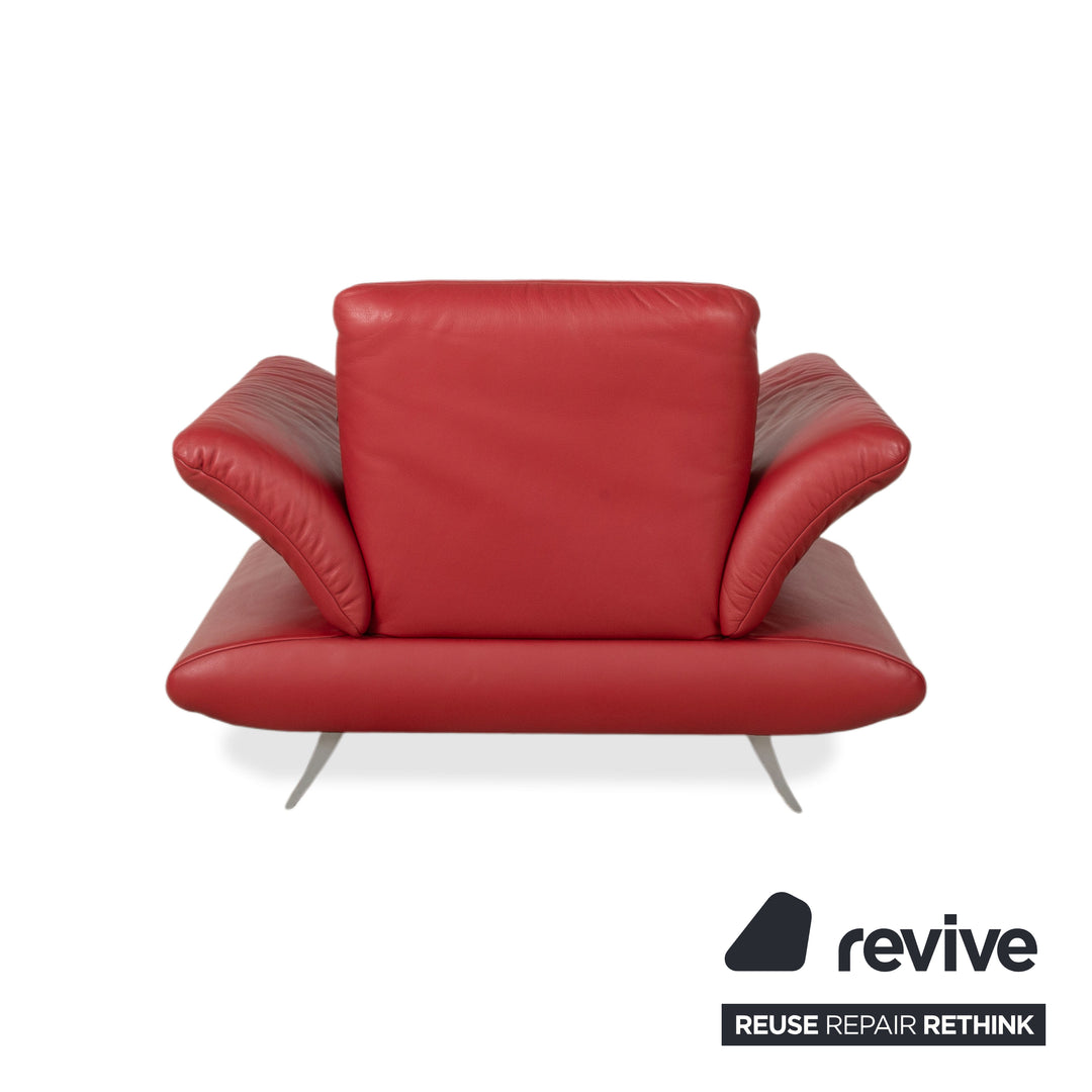 KOINOR Rossini Leather Armchair Red Manual Function