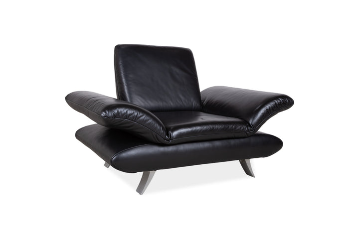 Koinor Rossini Leder Sessel Schwarz Manuelle Funktion