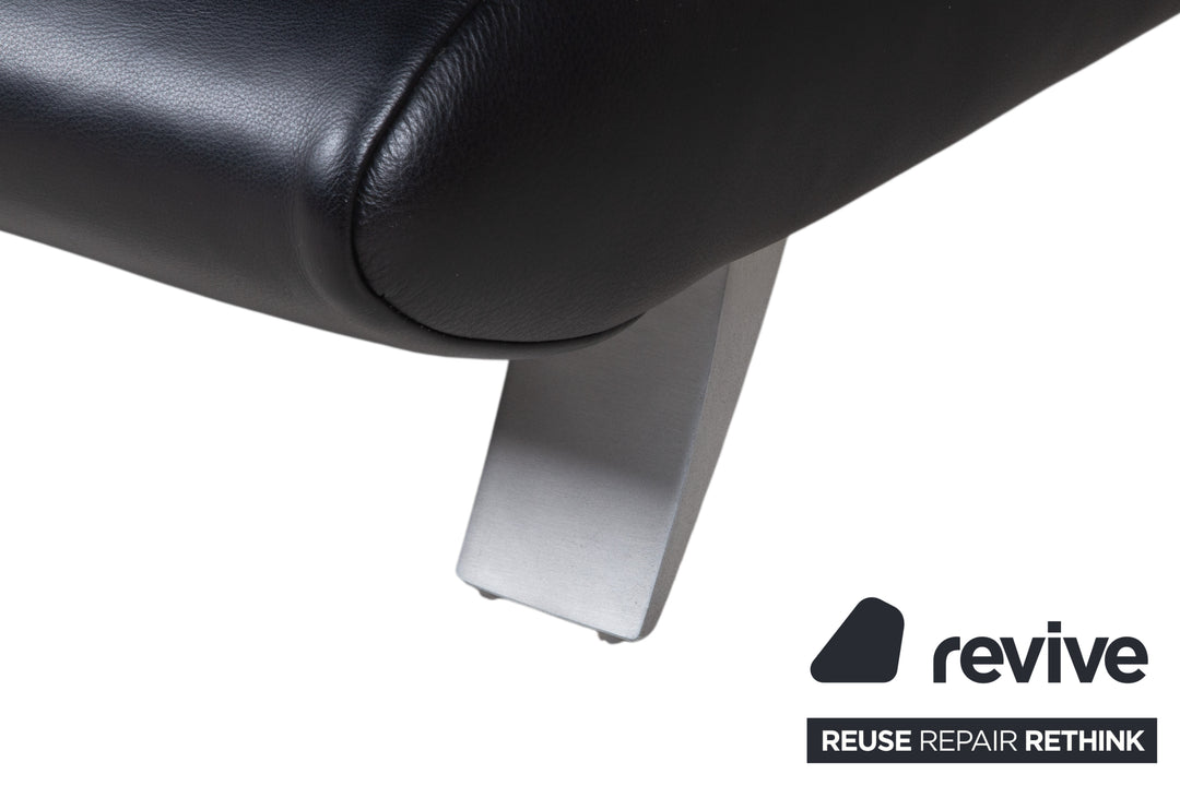 Koinor Rossini Leder Sessel Schwarz Manuelle Funktion