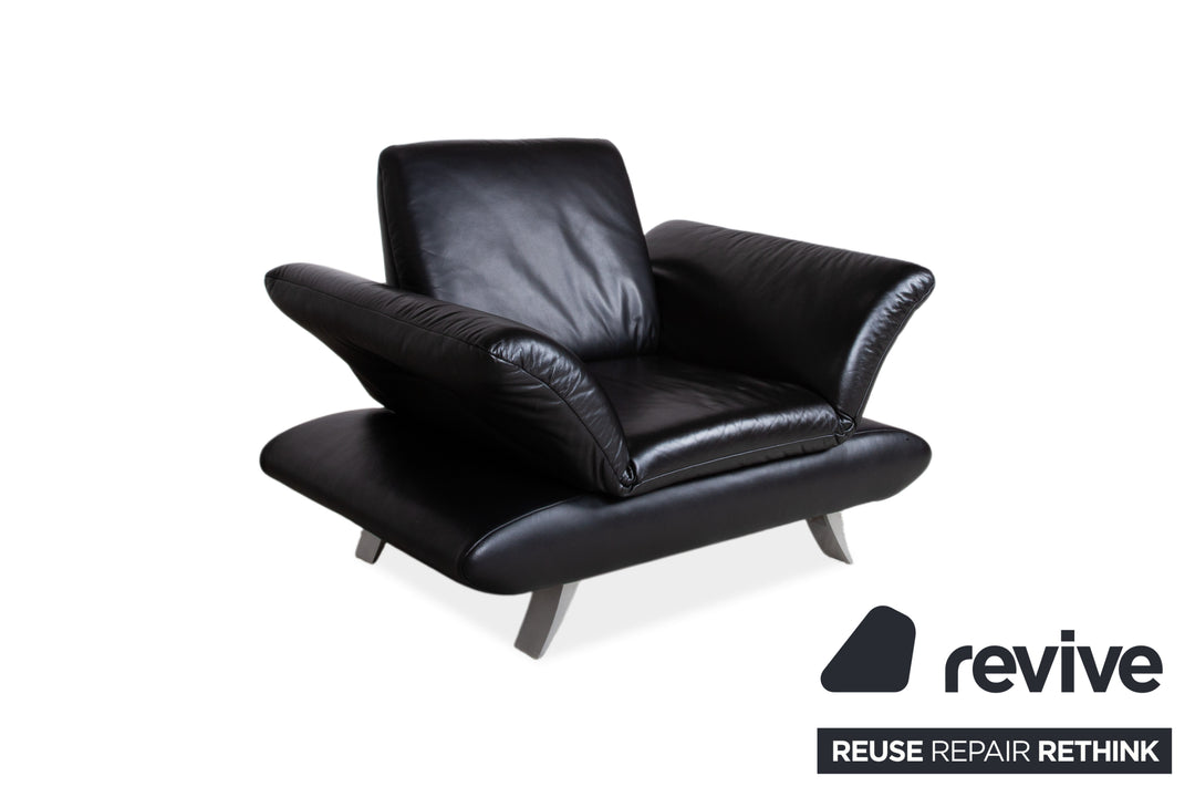 Koinor Rossini Leder Sessel Schwarz Manuelle Funktion