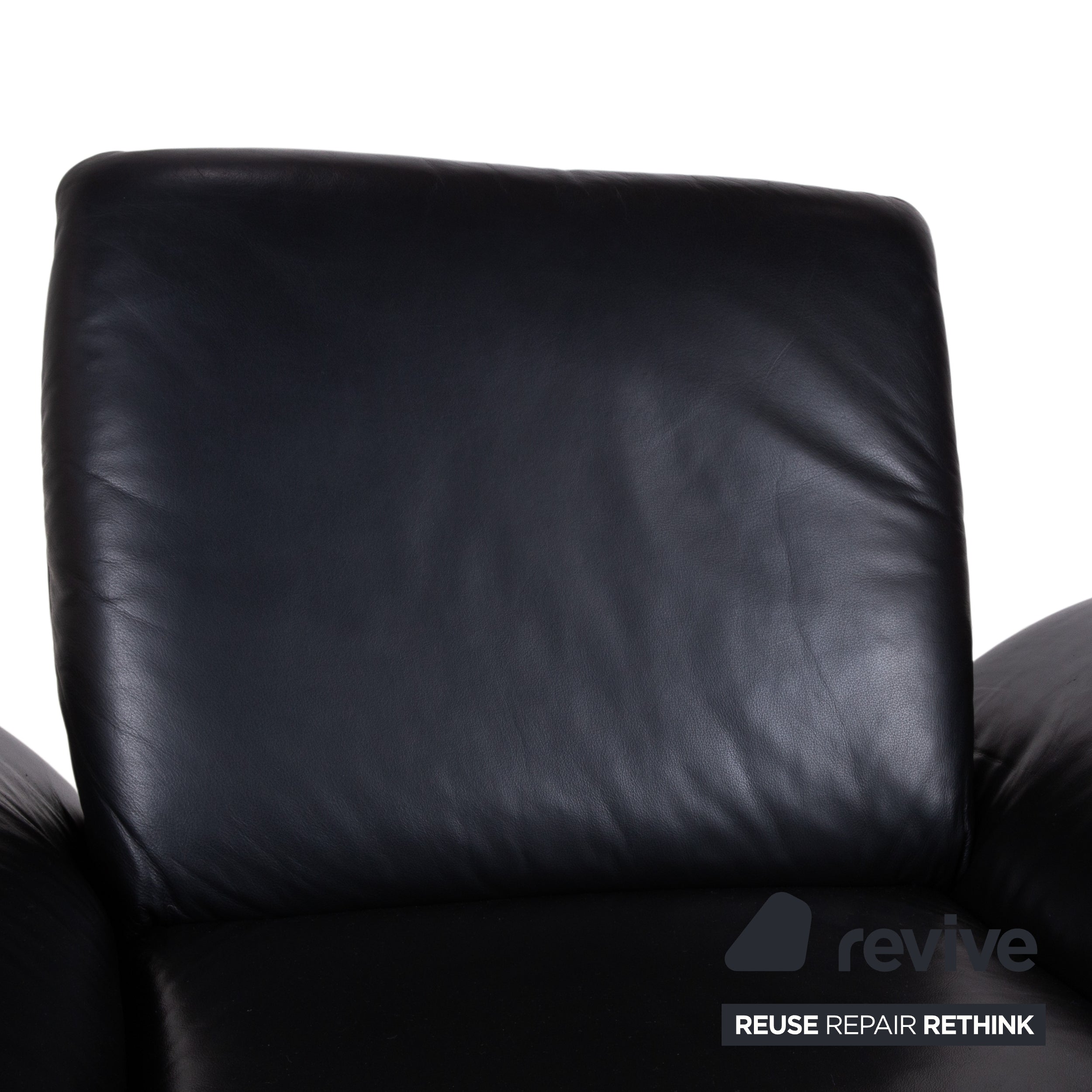 Koinor Rossini Leder Sessel Schwarz Manuelle Funktion