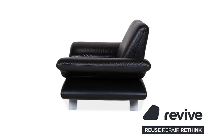 Koinor Rossini Leder Sessel Schwarz Manuelle Funktion