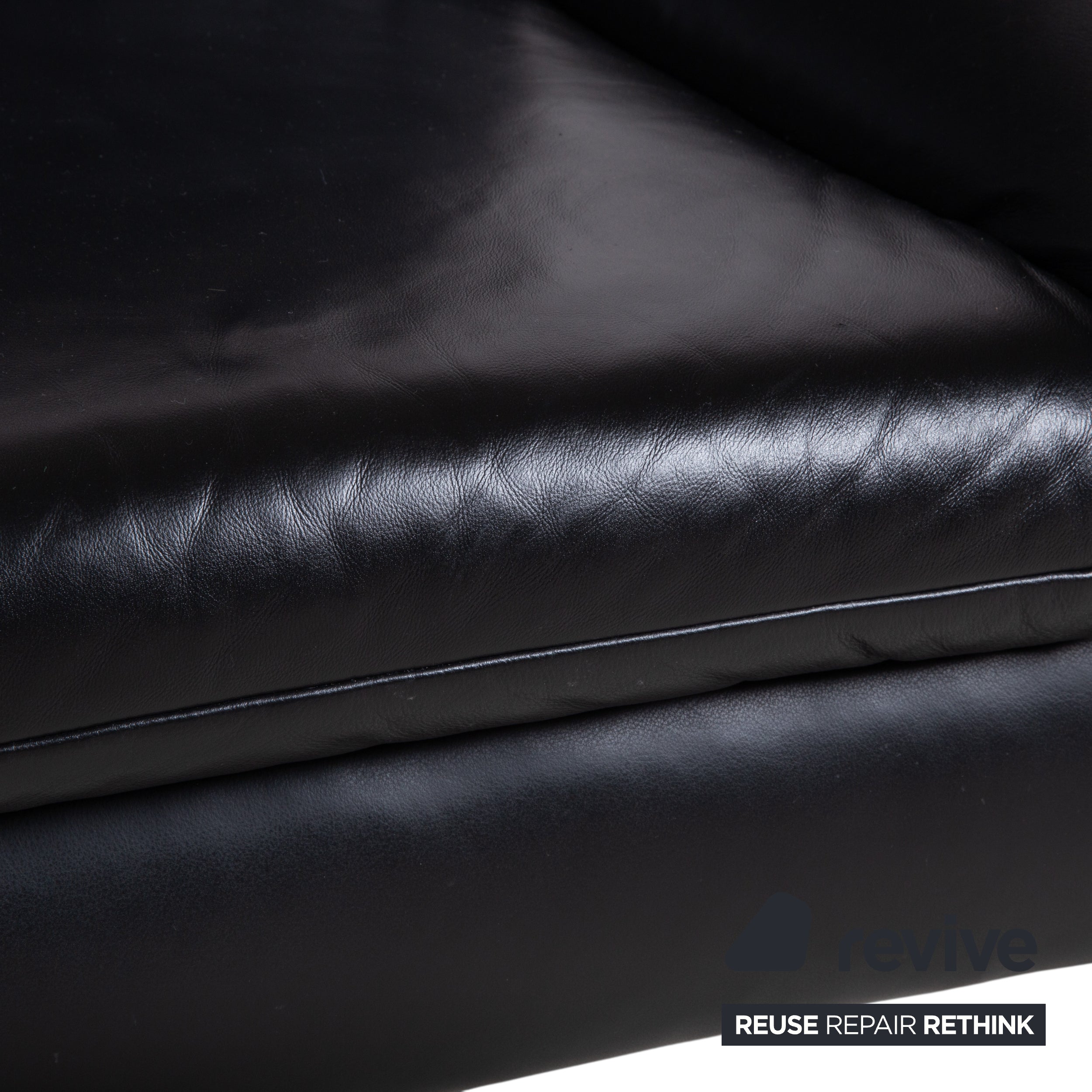 Koinor Rossini Leder Sessel Schwarz Manuelle Funktion