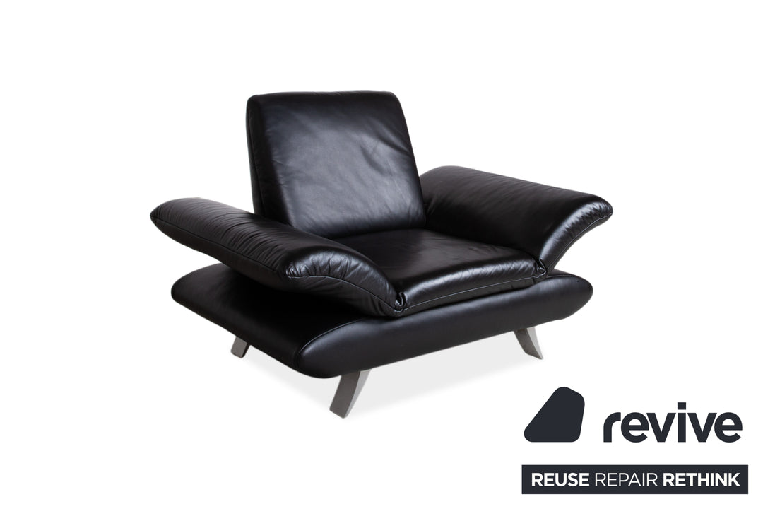 Koinor Rossini Leder Sessel Schwarz Manuelle Funktion