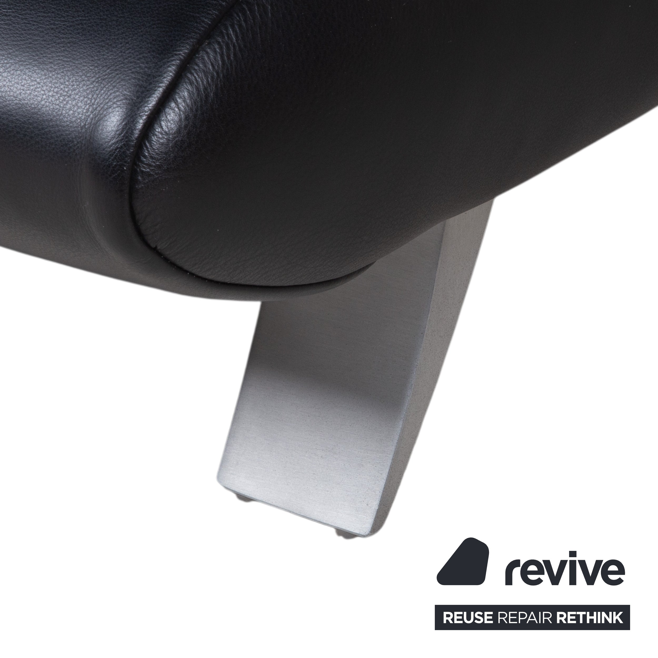 Koinor Rossini Leder Sessel Schwarz Manuelle Funktion