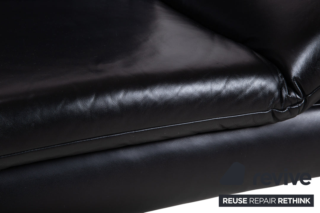 Koinor Rossini Leder Sessel Schwarz Manuelle Funktion