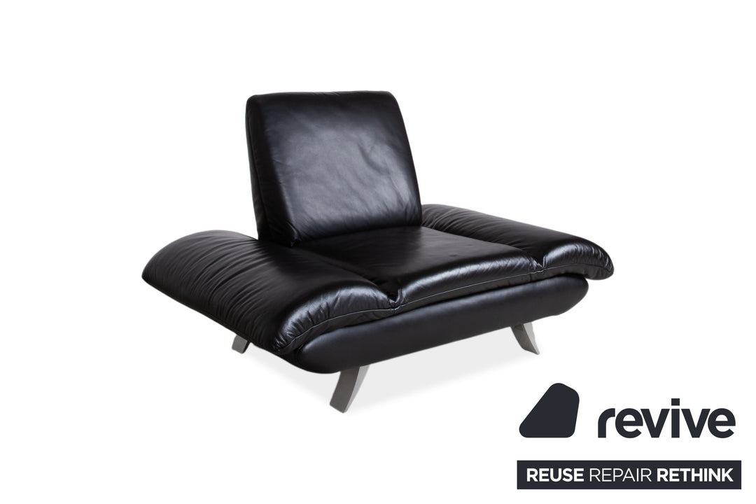Koinor Rossini Leder Sessel Schwarz Manuelle Funktion