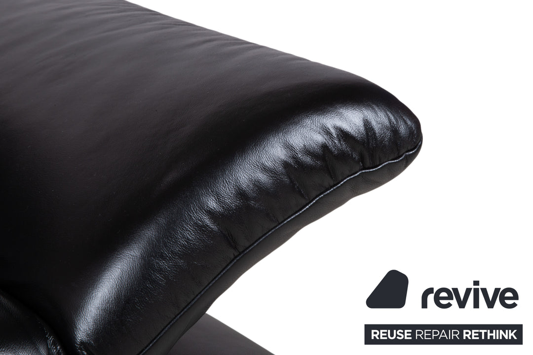 Koinor Rossini Leder Sessel Schwarz Manuelle Funktion