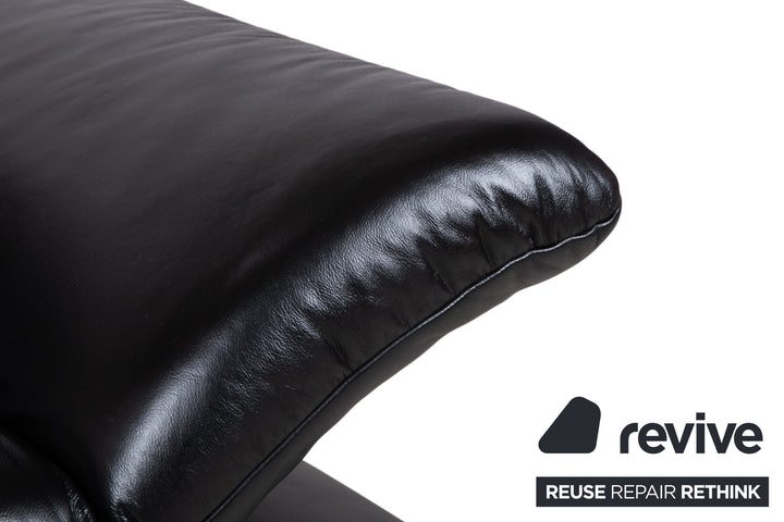 Koinor Rossini Leder Sessel Schwarz Manuelle Funktion
