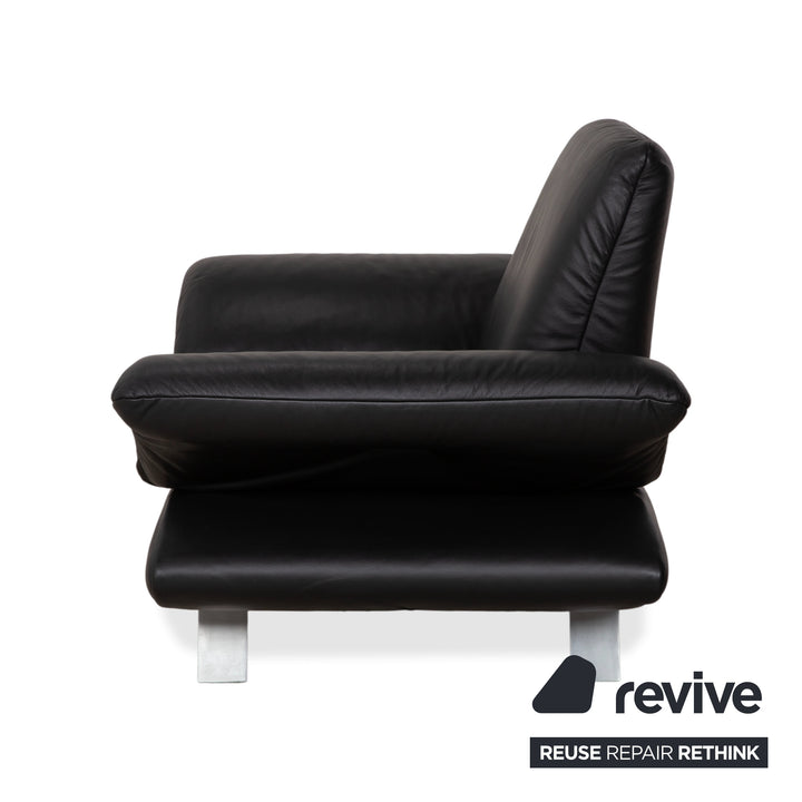 Koinor Rossini Leder Sessel Schwarz manuelle Funktion