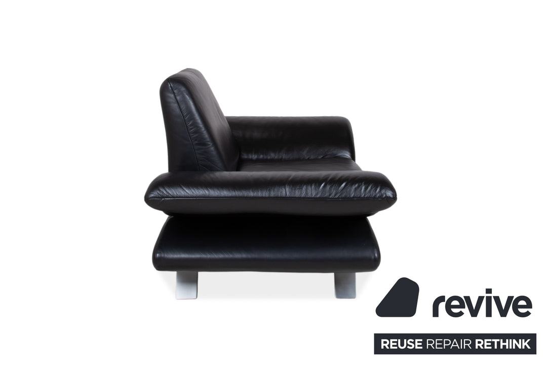 Koinor Rossini Leder Sessel Schwarz Manuelle Funktion
