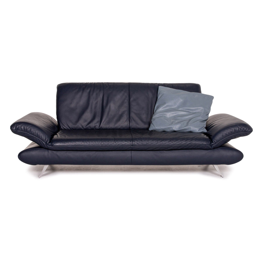 Koinor Rossini Leder Zweisitzer Sofa Blau Dunkelblau Funktion Couch #14951
