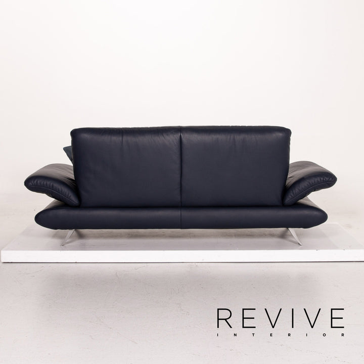 Koinor Rossini Leder Zweisitzer Sofa Blau Dunkelblau Funktion Couch #14951