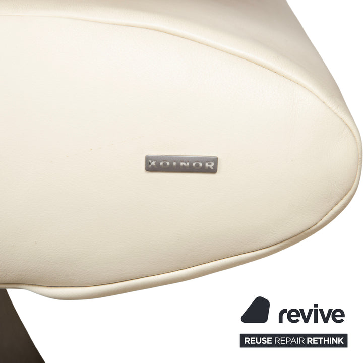 Koinor Rossini Leder Sofa Creme Weiß Zweisitzer Couch manuelle Funktion