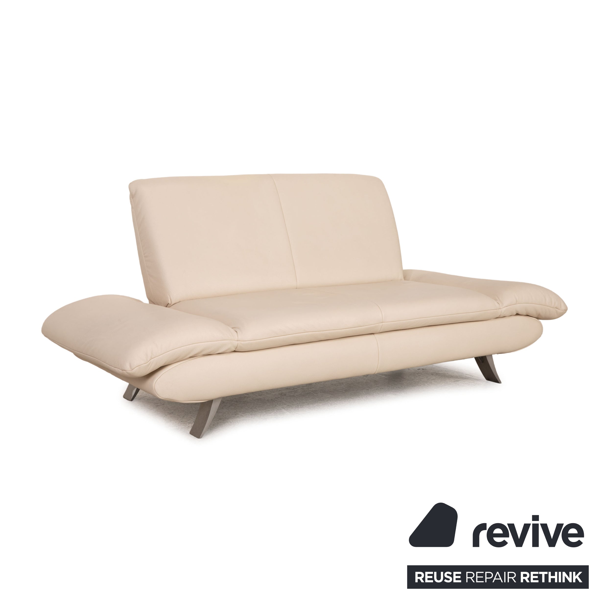 Koinor Rossini Leder Sofa Creme Zweisitzer Couch Funktion