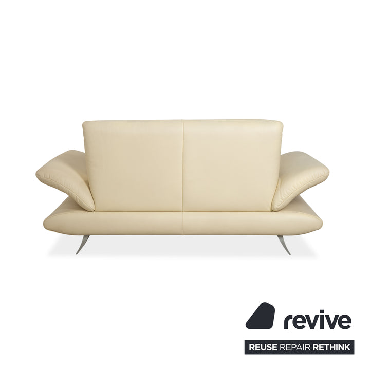 Koinor Rossini leather sofa cream two seater couch function