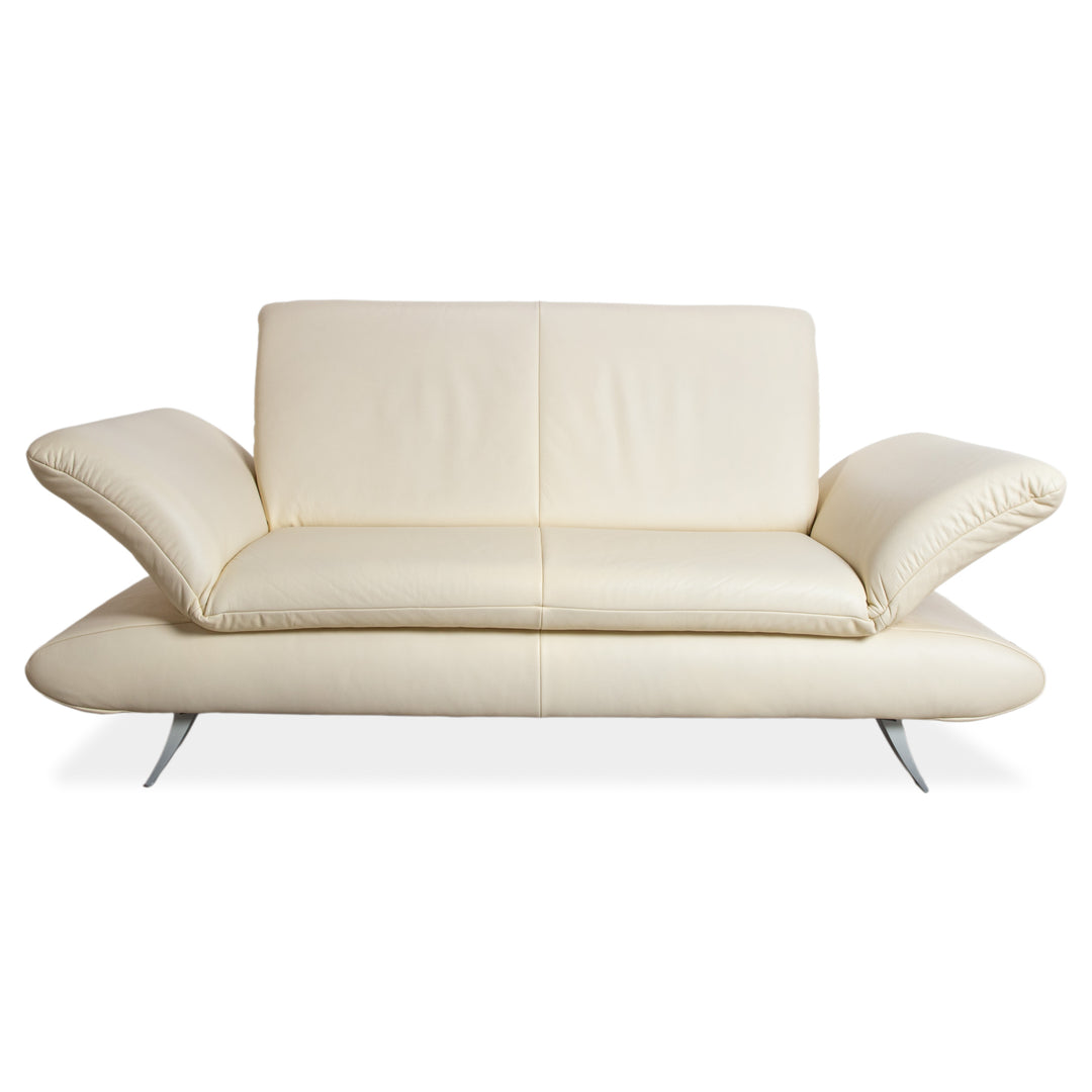 Koinor Rossini Leder Sofa Creme Zweisitzer Couch Funktion
