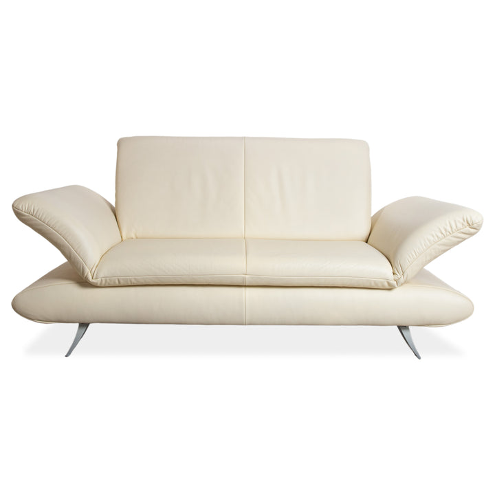 Koinor Rossini Leder Sofa Creme Zweisitzer Couch Funktion
