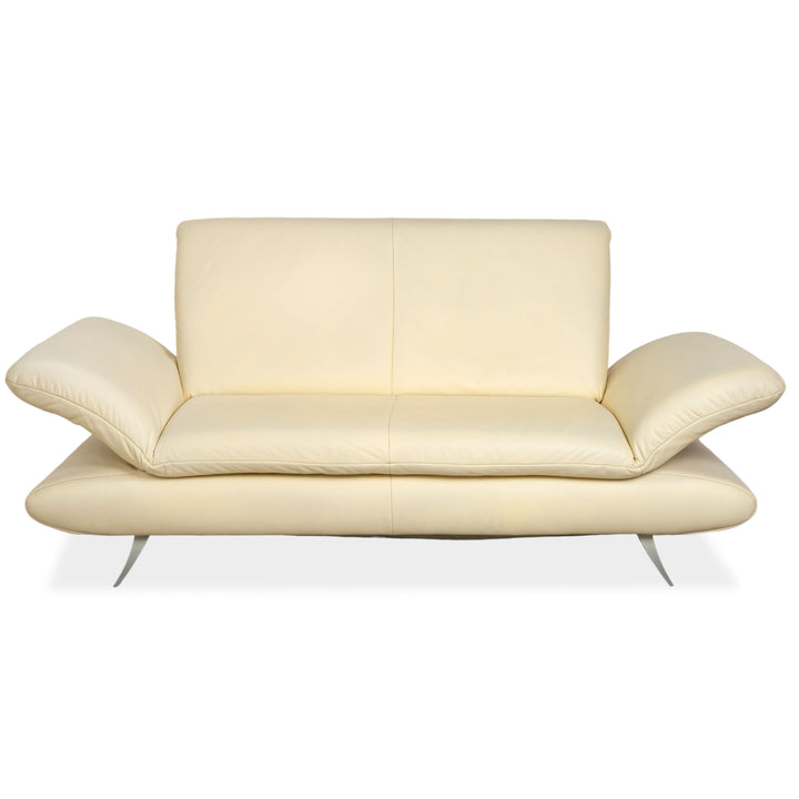 Koinor Rossini leather sofa cream two seater couch function